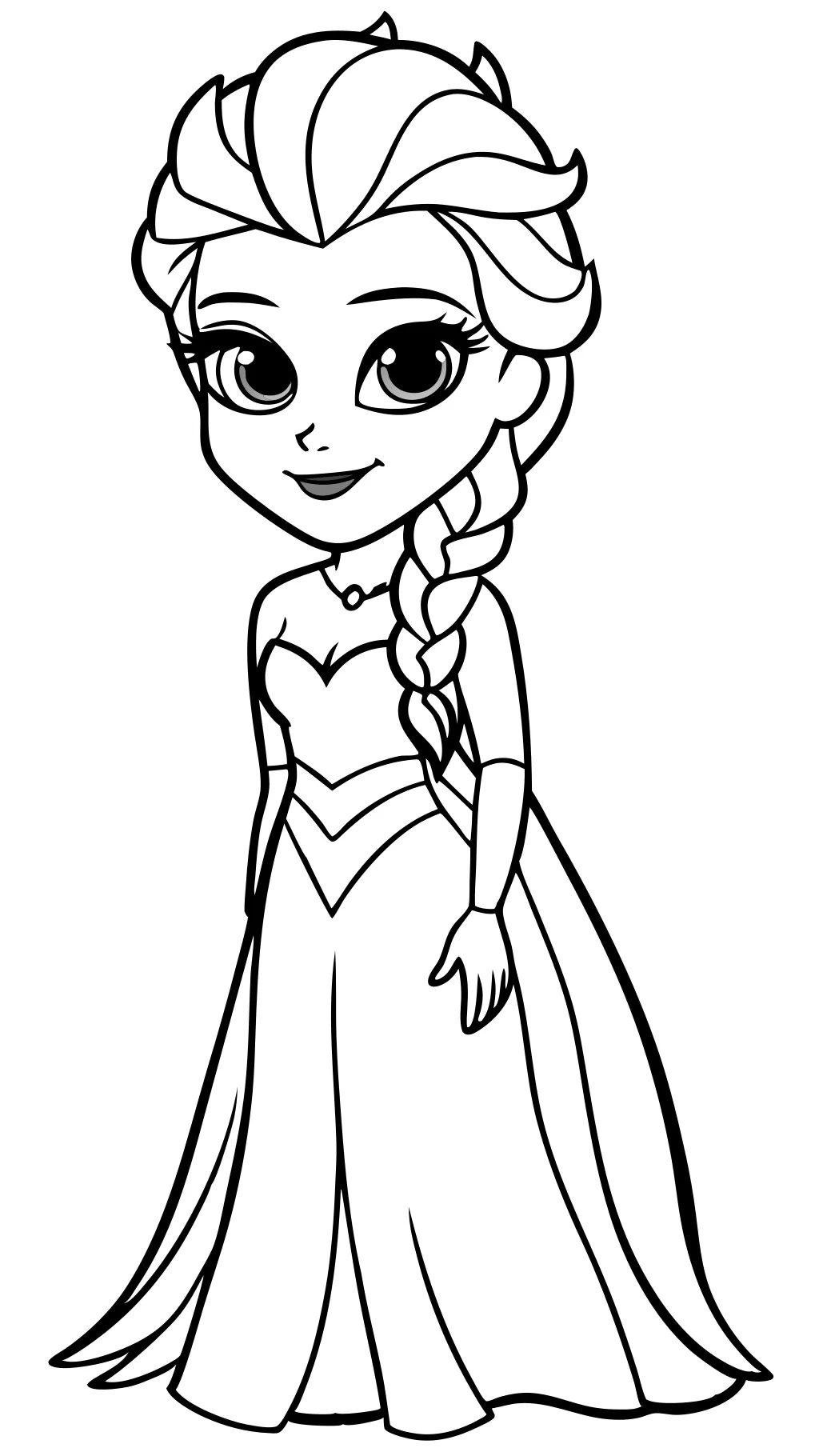 elsa printable coloring pages